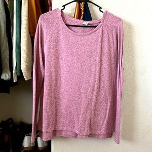 Long sleeve pink shirt